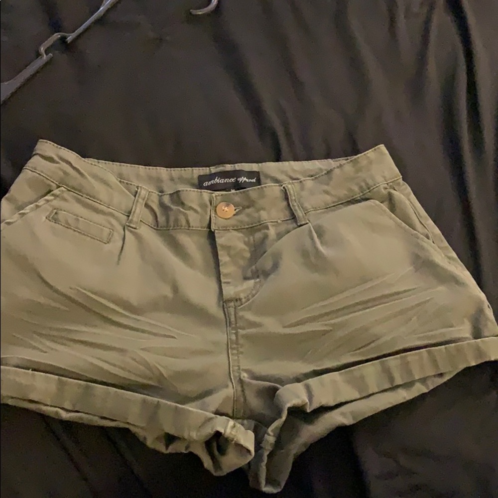 Ambiance apparel forest green shorts